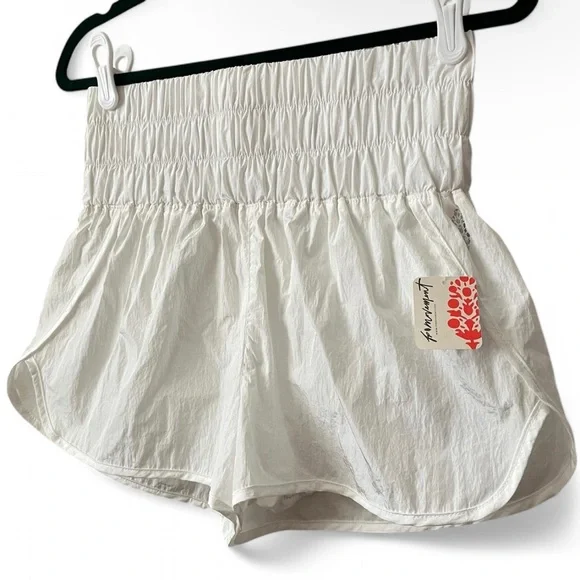 FP Movement Way Home Shorts Athletic Size Medium Optic White Runners Gym - Picture 5 of 13